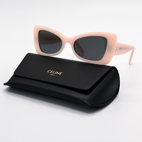 NEW CELINE CL40236I 72A BUTTERFLY PINK GREY WOMEN SUNGLASSES CELINE - Picture 3 of 11